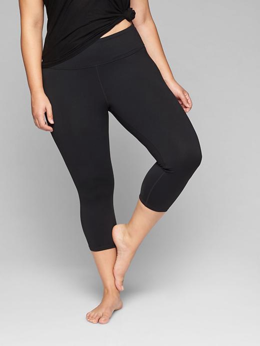 Athleta Chaturanga Capri Leggings Black Size LT Large Tall NWT Yoga Workout
